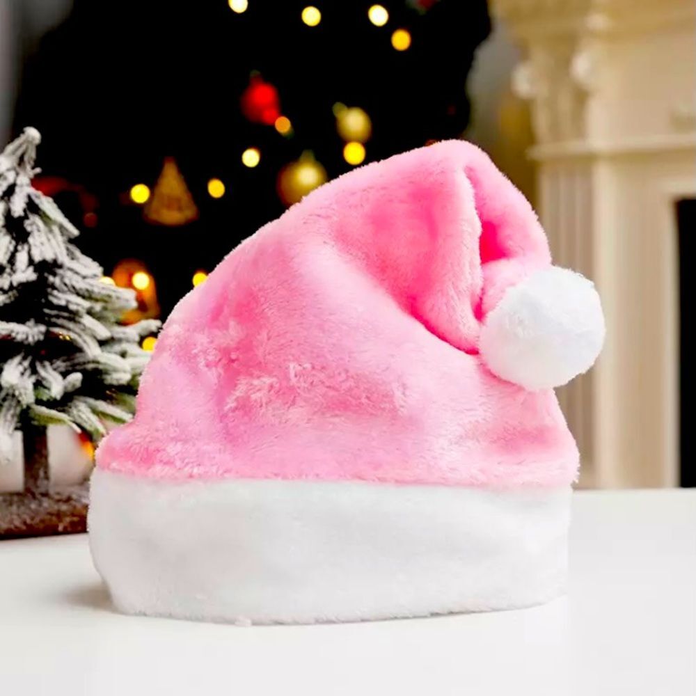 Pretty In Pink Santa Christmas Hat